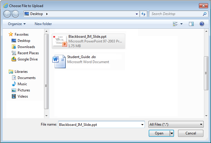 A file upload dialog box displays options to select a file, with visible folders, file types, and navigation controls.