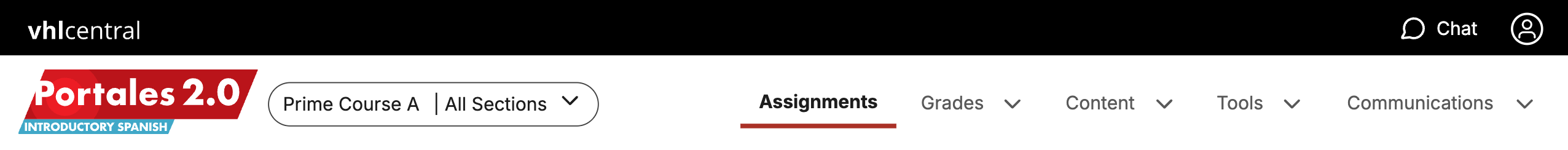 New instructor navigation menus with Assignments menu active.