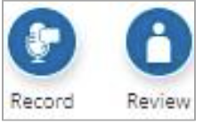 Image showing the Record and Review buttons