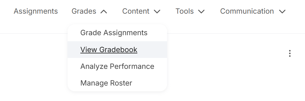 Overview of tools for manual grading, gradebook management, and student enrollment adjustments.