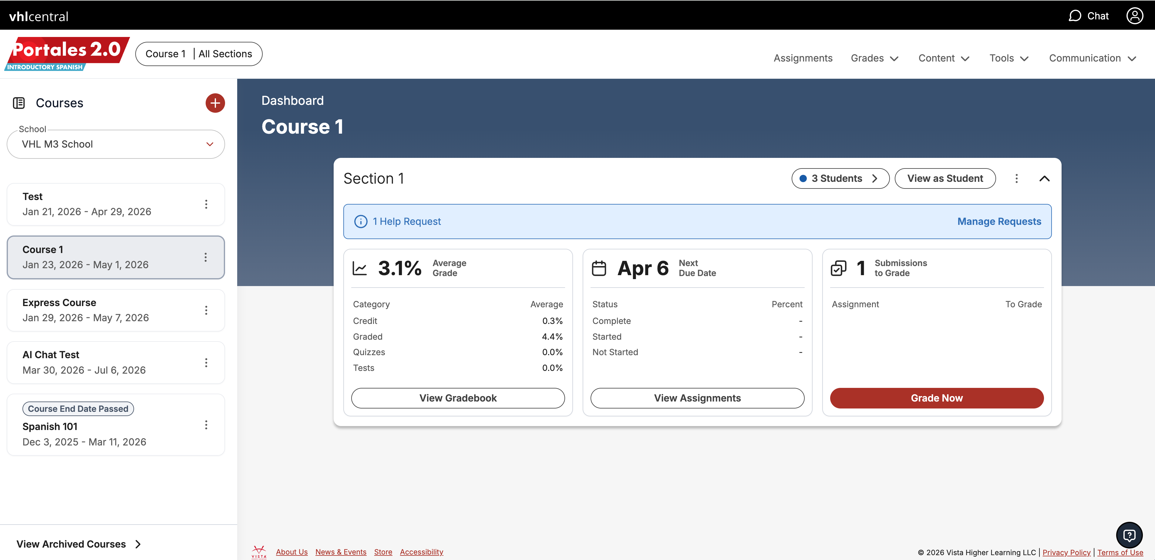 Screenshot of the updated Instructor Library with bulk action capability.