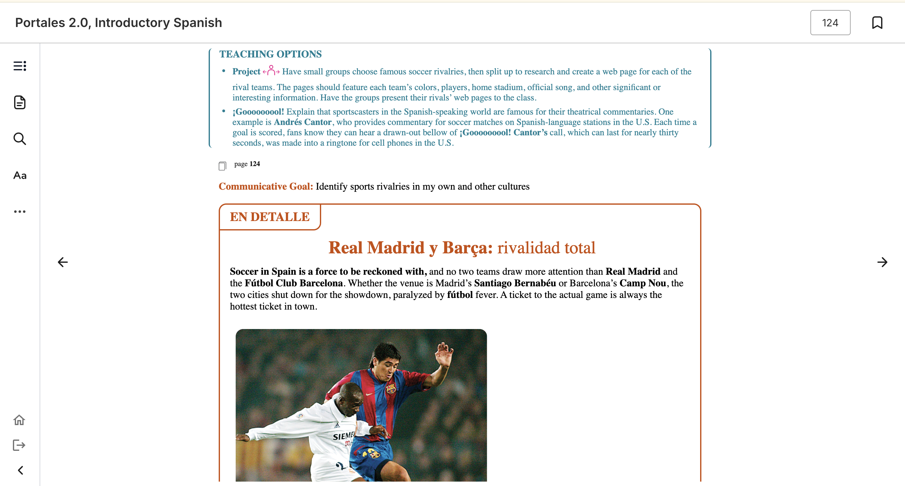 Screenshot of the new Instructor vText pages with annotations.
