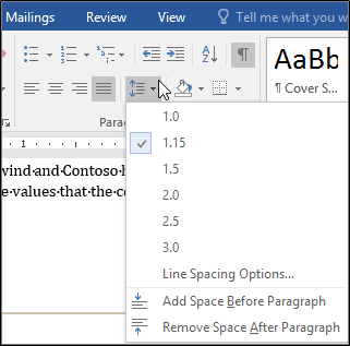 change line spacing in word 2016 for mac